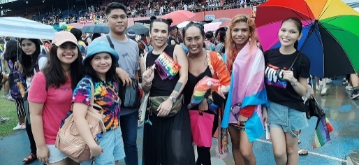 Gayon Inc. with Voice and other LGBT friends during the Pride March