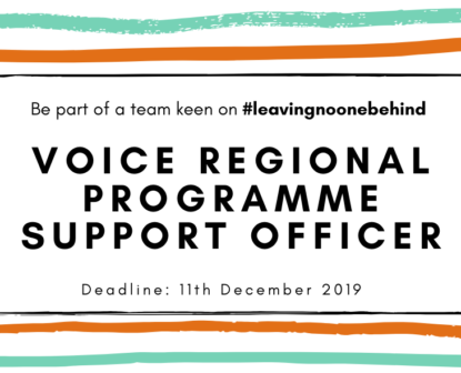 Vacancy: Regional Program Support Officer for VOICE