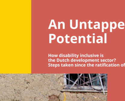 Untapped Potential: How disability inclusive is the Dutch development sector?