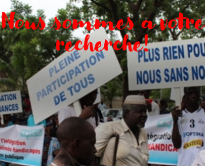 Nous sommes à votre recherche!