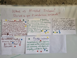 A sharing on what mindful inclusion means for each of us