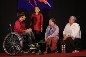 Persons living with disabilities & elderly community members performed “Mother,” shedding light on the challenges faced by vulnerable groups