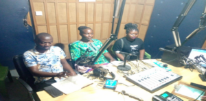 YACK and Rightsholders at a radio show creating awareness 